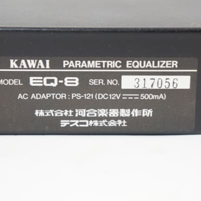 KAWAI EQ-8 8ch PARAMETRIC EQUALIZER 2Band x 4ch w/ 100-240V PSU