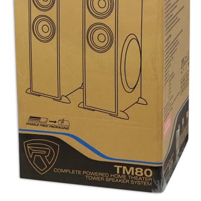 Rockville TM80C Cherry Powered Home Theater Tower Speakers 8" Sub/Bluetooth/USB image 10
