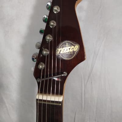 Teisco Vintage, Rare, Made in Japan, Solid Body Electric Guitar 1960s - Tobacco Burst image 4