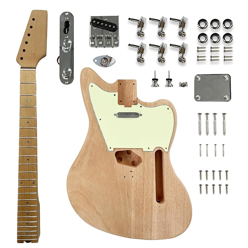 Censtr Ja Diy Electric Guitar Kit,Mahogany Body And Neck,Maplp