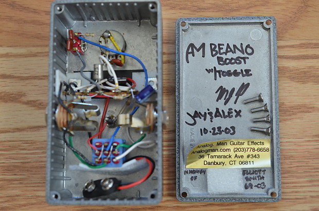 ギター Analogman Beano Boost NKT275 white Dot Analogman Beano Boost NKT275 White Dot '03 Grey | Reverb