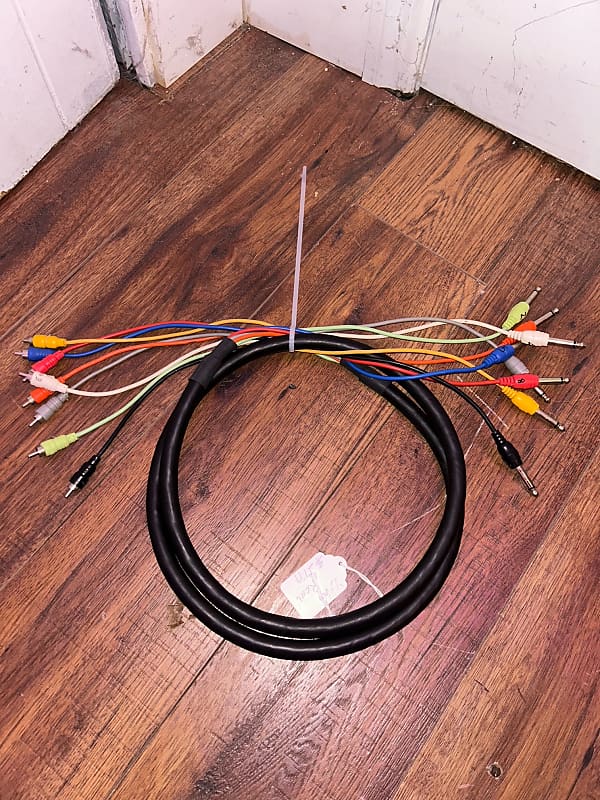 Hosa Snake 6 ft 8 channel 0.25 mono male to rca male image 1