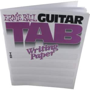 Ernie Ball P07021 Guitar Tab Writing Paper Book