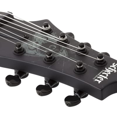 Schecter Chris Howorth V-7 Satin Black SBK 7-String Electric Guitar+ Hardshell Case V7 V 7 image 7