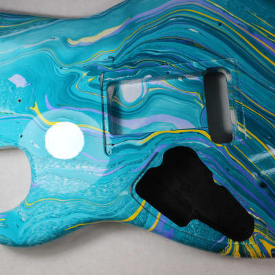Multi color Player grade Alder HxS guitar body - fits Fender Strat Stratocaster neck Floyd Rose J1570 image 11