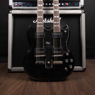 Gibson Custom Shop Slash Aged & Signed 1966 EDS-1275 2019 - in Aged Ebony for sale