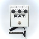 ProCo RAT 2 White Ikebe Original Model With Conversion Cable No Battery Cover Rubber Feet Distortion Guitar Effect Pedal