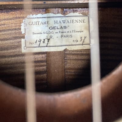 Gelas Hawaiian Guitar 1937 image 5