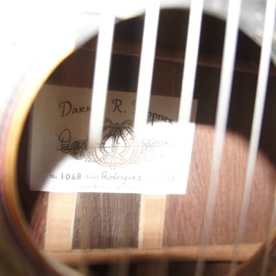 Darren Hippner Classical Guitar  #1068 2021 Rodriguez Model image 8