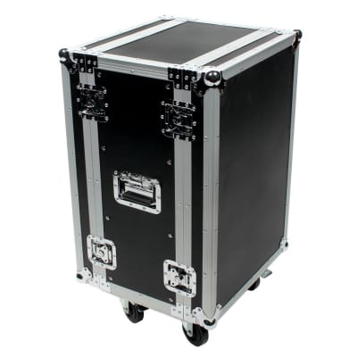 16 Space 12" Deep ATA Amp Rack Case w/ Casters image 1