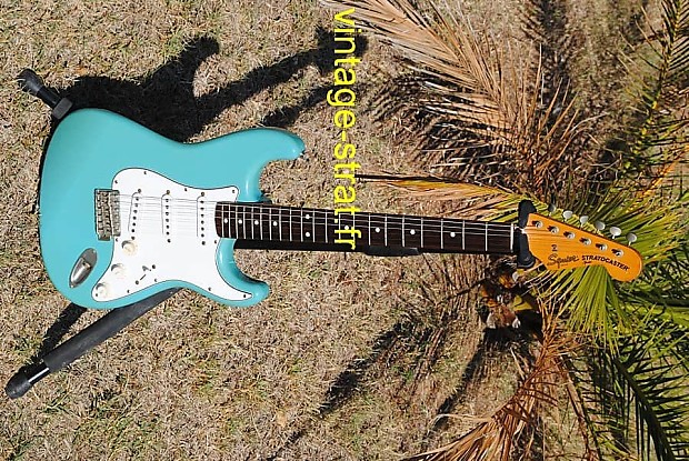Fender Jv squier stratocaster 1983 daphné (california) blue Fender Jv squier stratocaster 1983 daphné (california) blue
