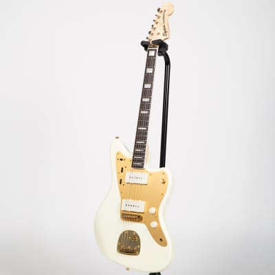 Squier 40th Anniversary Gold Edition Jazzmaster - Laurel, Olympic White image 2