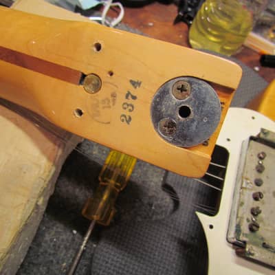 1977 Fender Telecaster Thinline Natural Finish All Original W/Original Case Clean! image 9