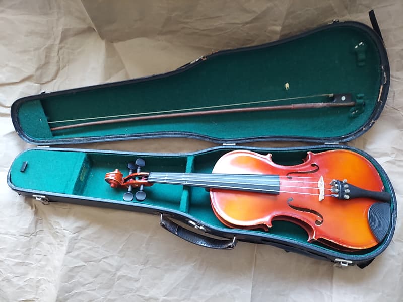 Glaesel Antonius Stradivarius Faciebat Cremona 1713 Natural Wood Violin,  USA, with case & bow