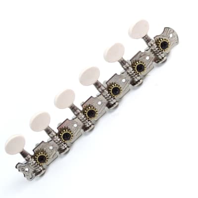 6-on-Plate Guitar Tuners Tuning keys for Right/ treble side of a 12-String guitar , Nickel