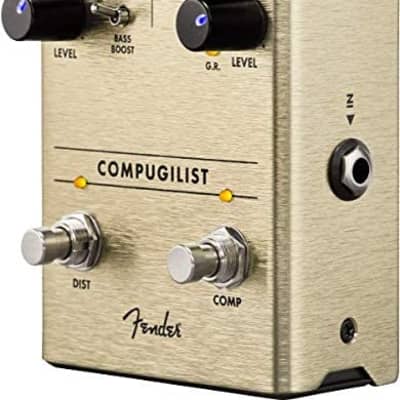 Fender Compugilist Compressor/Distortion Analog Guitar Effects Stomp Box Pedal image 4
