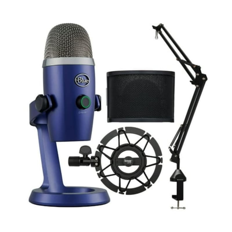 Logitech Blue Yeti Nano USB Microphone with Knox Gear Boom Arm – vlogsfan