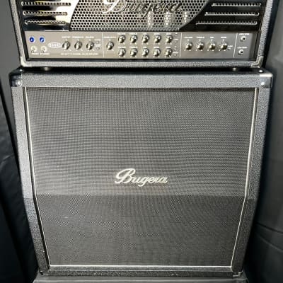 Used Bugera 333XL Infinium 120 Watt 3-Channel Amp & Bugera 4X10 Speaker Cab 1/2 Stack TFW183 for sale