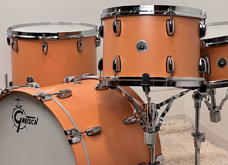Gretsch 22/13/16/6.5x14" Brooklyn Drum Set - Exclusive Cameo Coral image 1