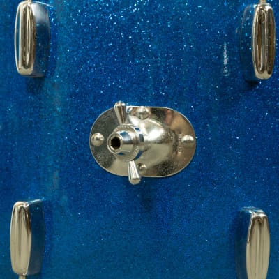 1960s Rogers Swingtime Blue Sparkle Pearl Drum Set image 14