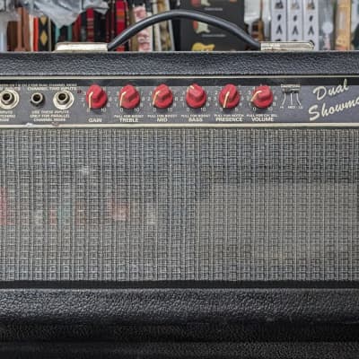 Fender Dual Showman (Red Knob) Guitar Amplifier Head- 25 watt /100 watt amp head image 1