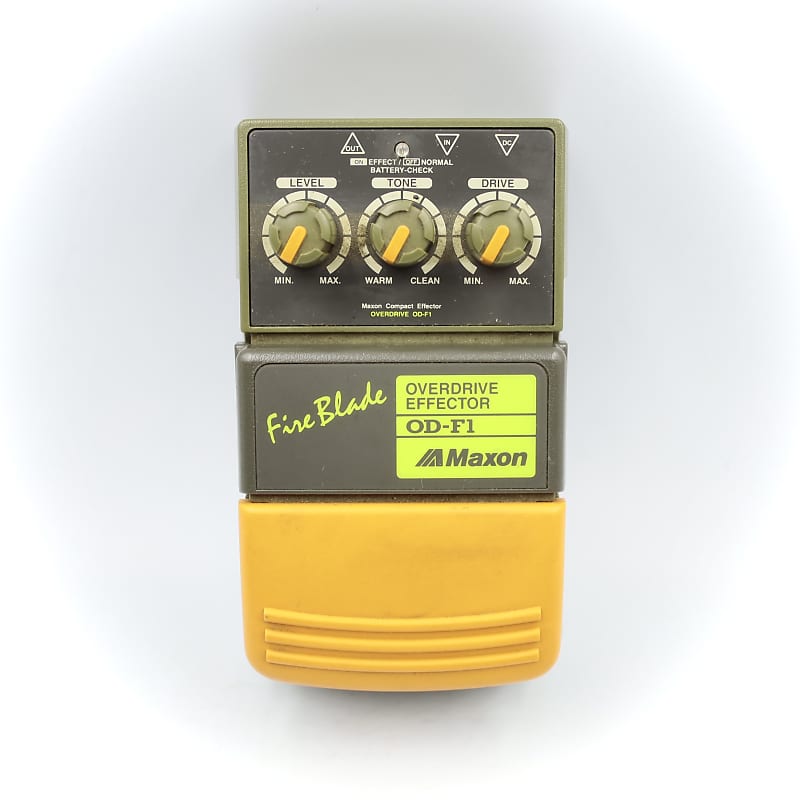 Maxon OD-F1 Overdrive Fire Blade Made in Japan Guitar Effect