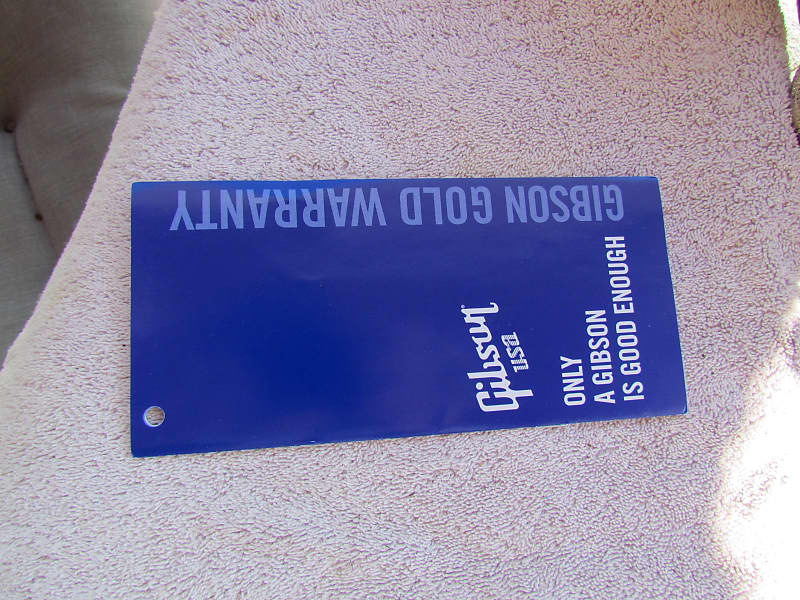 Gibson Gold Warranty Card Blank Gibson Warranty Card From Reverb