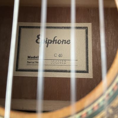 1970’s? Epiphone C40  Classical guitar- Natural image 9
