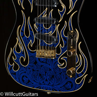 Fender James Burton Telecaster Maple Fingerboard Blue Paisley Flames (441) for sale