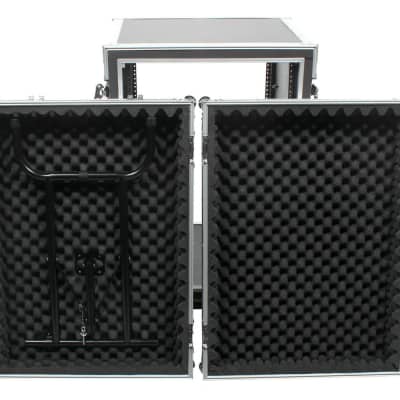 OSP SC16U-20SL 16 Space ATA Amp Rack w/Casters and Attached Utility Table image 8