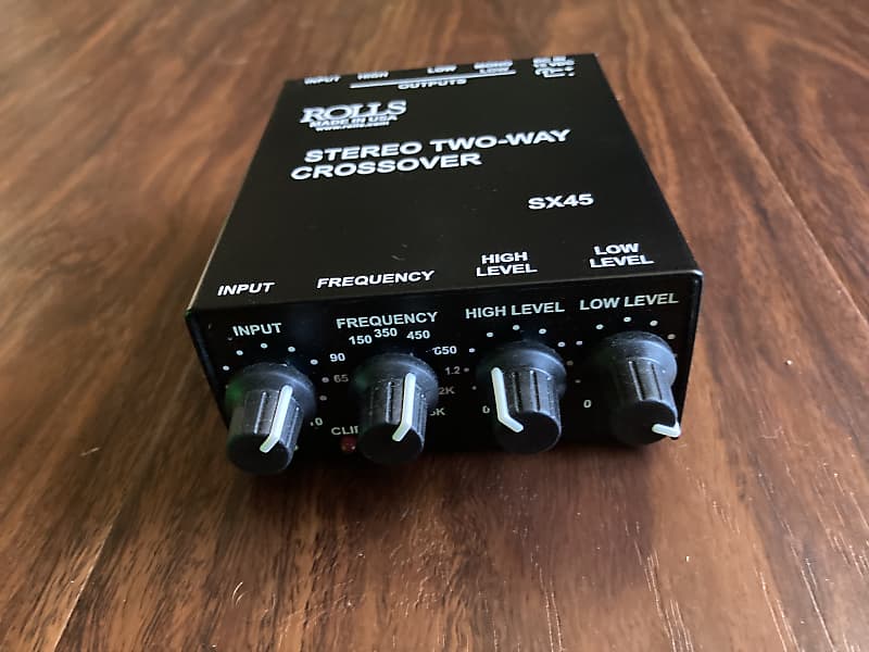 Rolls SX45 Mini 2Way Crossover with Subwoofer Output Black Reverb