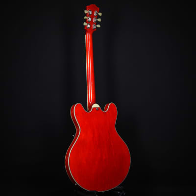 Eastman T386 Semi-Hollow Thinline Ebony Fingerboard Kent Armstrong Humbuckers Red 2023 (P2202623) image 10