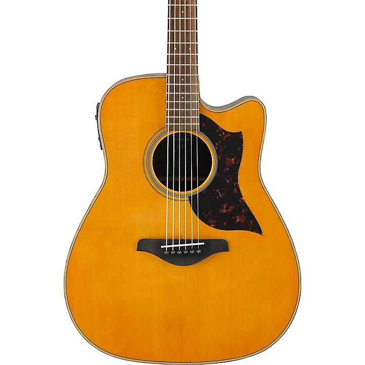 Yamaha - A-Series A1R - Dreadnought Acoustic-Electric Guitar - Spruce/Rosewood - Vintage Natural image 1