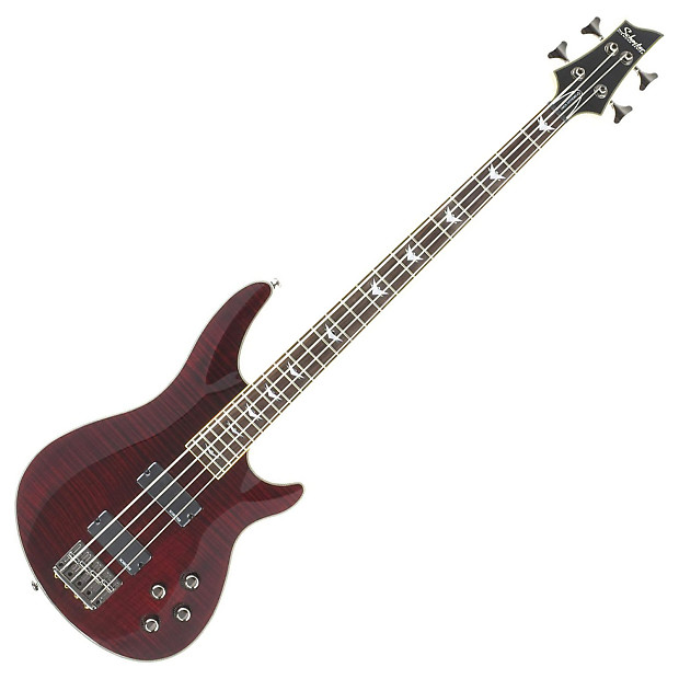Schecter Omen Extreme-4 Active 4-String Bass Black Cherry image 1