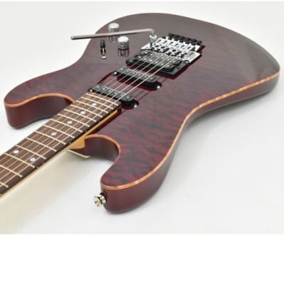 Schecter CET USA Custom Shop Electric Guitar Black Cherry image 5