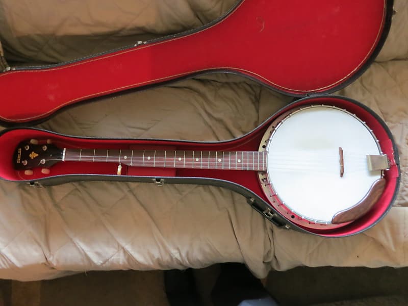 Vintage Pirles Closed Back Banjo Model FB-40 in Original Case FREE USA SHIPPING image 1