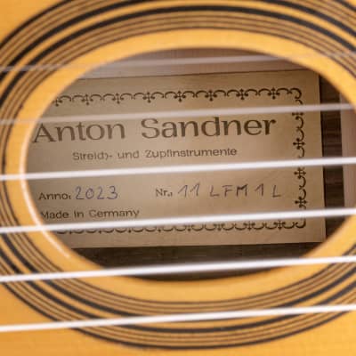 Anton Sandner Favino Gypsy Jazz-Gitarre 2023/ Nr.11 LFM1L Linkshänder-Modell image 10