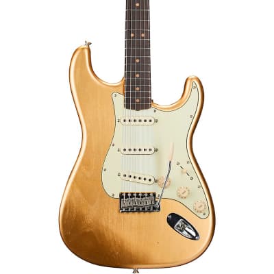 Fender Custom Shop Limited Edition 64 Stratocaster Journeyman Relic with Closet Classic Hardware Electric Guitar Aged Aztec Gold image 1