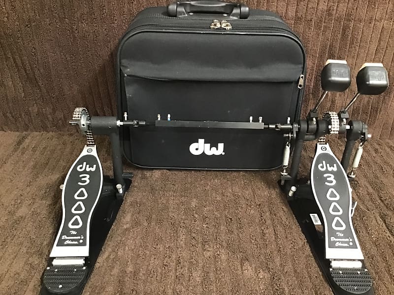 DW 3000 Double Bass Pedals With Case Reverb