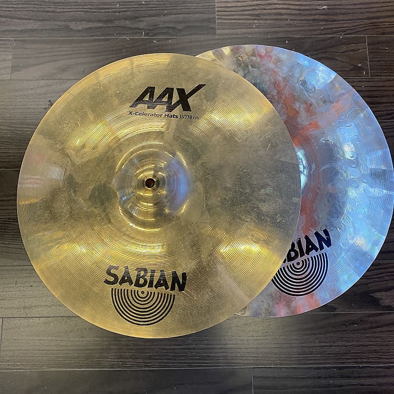 Sabian 15" AAX X-Celerator Hi-Hat Cymbals (Pair) 2007 - 2011 image 1