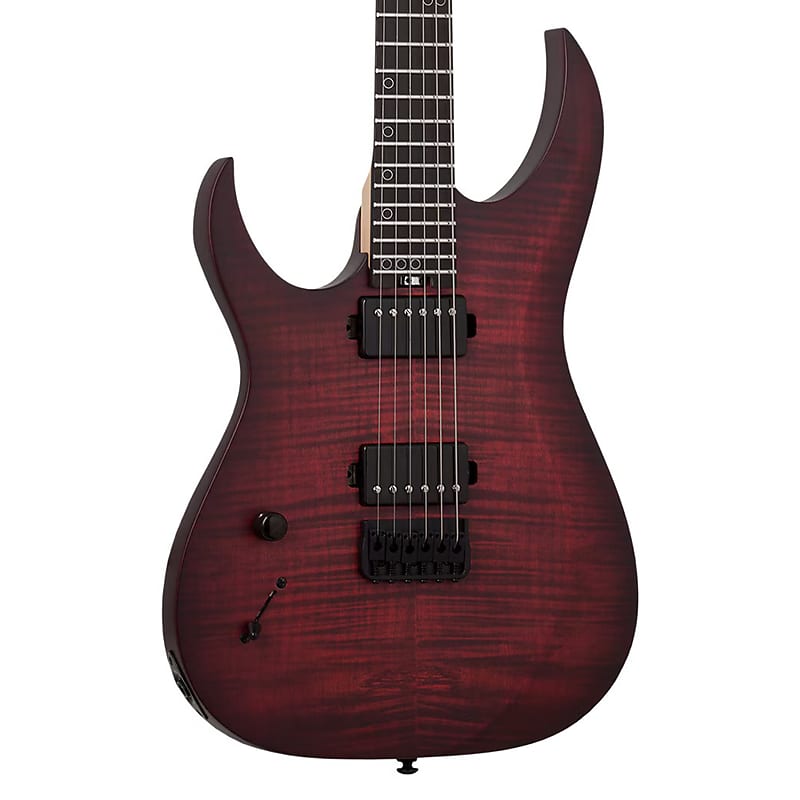 Schecter Sunset-6 Extreme Left Handed Electric Guitar - Scarlet Burst image 1