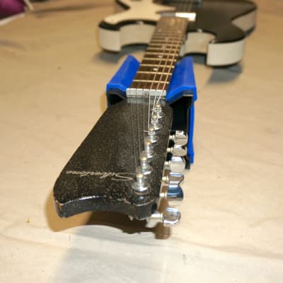Silvertone ( Danelectro ) Model 1448 Guitar Sparkle Black image 14