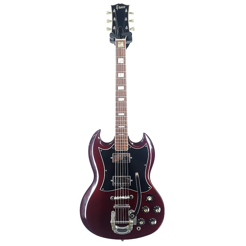 greco70'sダークチェリー色SG ジャパンヴィンテージ Greco SG Japan SG400T 70s | Reverb