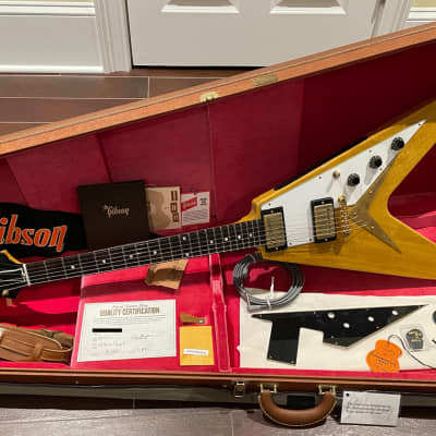Gibson Collectors Edition Custom Shop Murphy Lab '58 Korina Flying V with Brazilian Rosewood Fretboard 2021 - Natural for sale