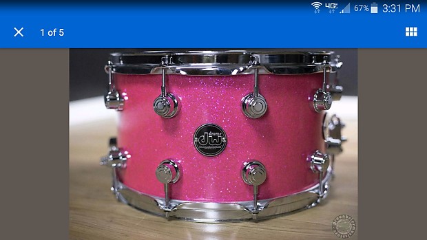 注目の福袋をピックアップ！ Gum Bubble 8X14 Performance DW Pink Reverb | (RARE) Snare Maple パーカッション・打楽器