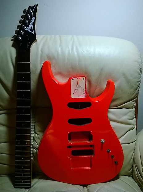 1988 Ibanez 540P FA (Five Alarm Red) PROJECT GUITAR (Body and Neck) JS Satriani image 1