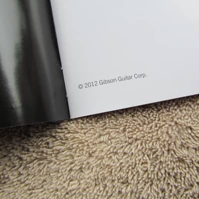 Gibson Les Paul Owners Manual 2012 Gibson Solid Body Guitar Owners Manual Excellent Condition image 3