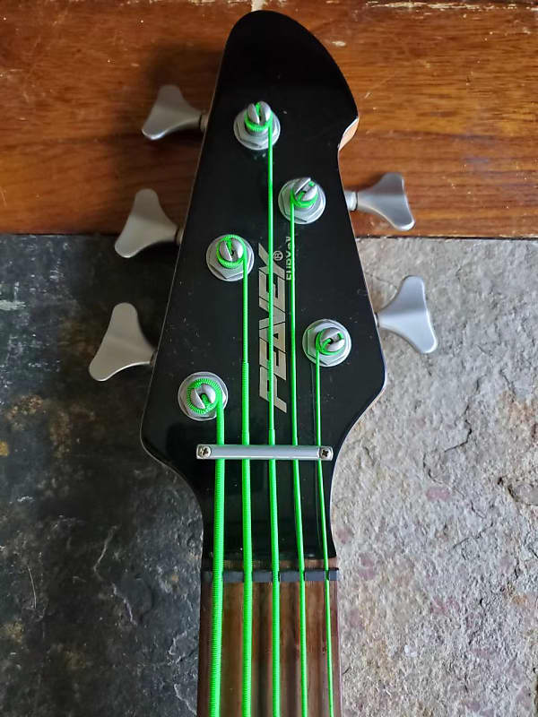 PEAVEY FURY V ピーヴィー フューリ 5弦ベース グリーン　虎杢 Peavey Fury V five string bass guitar | Musical Instruments