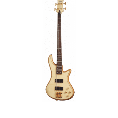 Schecter Stiletto Custom-4 Active 4-String Bass 2021 Natural Satin for sale