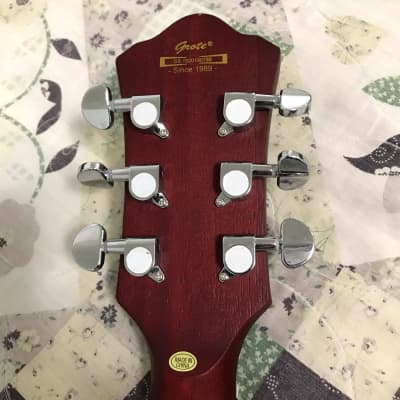 Grote 335 Style Semi Hollow Guitar P90 Pickups Red Matte Finish image 17
